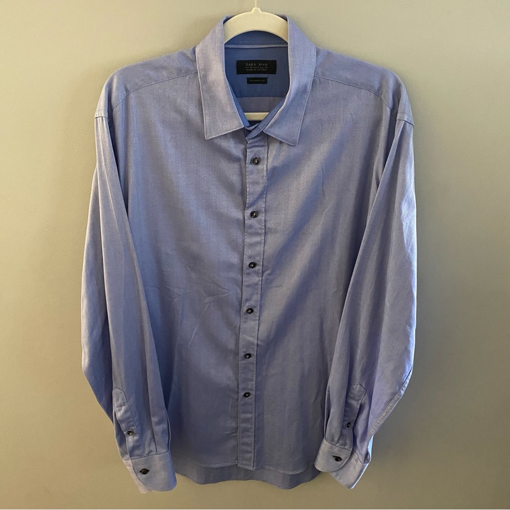 Zara Men”s Button down long sleeve shirt.
